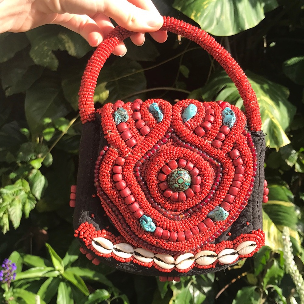 Small beaded purse